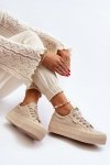 Trampki Model Lee Cooper LCW-24-31-2181 Beige - Step in style