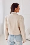 Marynarka Model Juliet BEZ ZAK0017 Beige - Roco Fashion