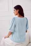 Bluzka Model Jenna BLE BLU0179 Blue - Roco Fashion