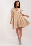 Sukienka Model DHJ-SK-6873.68 Dark Beige - Italy Moda