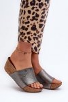 Sandał Klapki Model Zazoo 40291 Grafit - Step in style