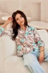 Koszula Damska Model Anvien BLU0136-02F Multicolor - Roco Fashion