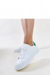 Biało-zielone sneakersy Akila - Solea