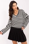 Bluzka Model MI-BZ-391739-1.19 Black/White - Italy Moda