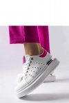 Białe sneakersy z kolorową perforacją Chalut - Solea