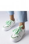 Białe sneakersy wiązane wstążką Pryor - Solea