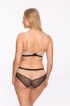 Biustonosz Soft Biustonosz Semi-Soft Model Nathalie 1286 Black/Beige - Gaia