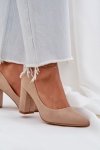 Czółenka Model Florena NF-47P Dark Beige - Step in style