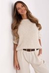 Sweter Damski Model MI-SW-2913.99 Light Beige - Italy Moda
