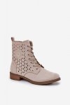 Botki Model Serfina ASA62-116 Light Beige - Step in style