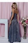 Sukienka Model Tifani Lux 11002. Multi Silver/Amarant/Turkus - With You