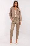Spodnie Damskie Model MI-SP-P56901.29 Dark Beige - Italy Moda
