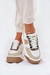 Buty Sportowe Model Telanila PL360 Beige/Gold Wzór - Step in style