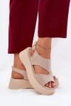 Sandały Model Karonia 5227 Beige - Step in style