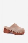 Sandał Klapki Model Ellason 8065 Beige - Step in style