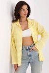 Koszula Damska Model MO-KS-1802.84 White/Yellow - Italy Moda