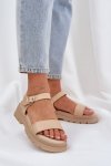 Sandały Model Evaretha Al17 Beige - Step in style