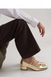 Damskie Baleriny SELVIA ? GOLD - Inello