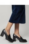 Damskie Czółenka MILENA BLACK PU ? Eleganckie Buty na Obcasie - Inello