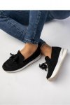 Damskie Mokasyny ? Czarne LIVIA BLACK - Inello