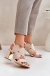 Sandały Model Delariona M502 Beige - Step in style