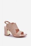 Sandały Model Delariona M502 Beige - Step in style