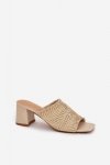 Sandał Klapki Model Ciariloria FY35-6 Beige - Step in style