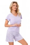 Piżama Damska Model Fiorella 1/2 Liliowy - Donna