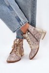 Botki Model Maciejka 05541-04 Beige/Gold - Step in style
