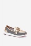 Mokasyny Model DA LR51-966 Gold - Step in style