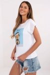 Tshirt Damski Model NM-TS-NG25282.20P White/Blue - NM