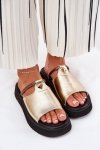 Sandał Klapki Model DA MK51-475 Gold - Step in style