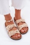 Sandał Klapki Model Efadelis 5219 Beige - Step in style