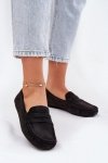 Zamszowe Mokasyny Damskie Big Star RR274948 Czarne - Step in style