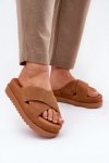 Sandał Klapki Model Rinasara PL365 Camel - Step in style