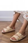 Sandał Klapki Model Firada GQ8-055 Beige - PRIMO