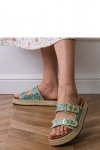 Sandał Klapki Model Induri X5-382 Green - PRIMO