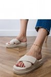 Sandał Klapki Model Juko PL365 Beige - PRIMO