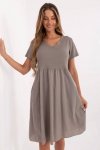 Sukienka Model DHJ-SK-25370.85 Dark Beige - Italy Moda