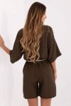 Szorty Damskie Model MI-SN-6620.72P Dark Brown - Italy Moda