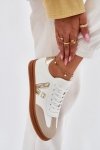 Buty Sportowe Model Micca A005 White/Gold - Step in style