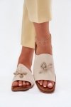 Sandał Klapki Model Norela 25SD35-8781 Beige - Step in style