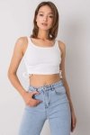 Koszulka Top Model RV-TP-6629.70 White - Rue Paris