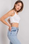 Koszulka Top Model RV-TP-6629.70 White - Rue Paris