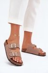 Sandał Klapki Model Lunera 7919 Khaki - Step in style