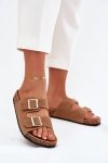 Sandał Klapki Model Lunera 7919 Light Brown - Step in style