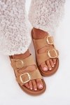 Sandał Klapki Model Verena 222-2 Camel - Step in style