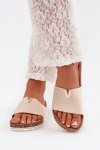 Sandał Klapki Model Vessira AM247 Beige - Step in style