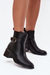Botki Model Sylira DA136P Black - Step in style