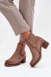 Sztyblety Model Zelia XJ-818A Beige - Step in style